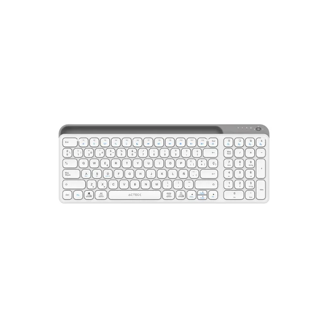 TECLADO MULTIDISP ACTECK INSPIRE TREKTI747 98% 2BT BCO/GRIS (AC-940115)