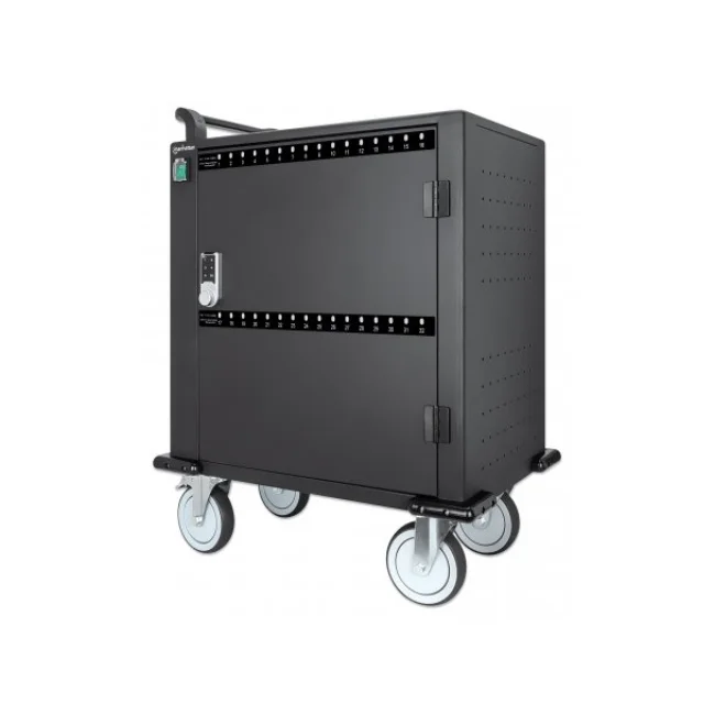 Manhattan 716000 carrito o armario de dispositivo portátil Carrito de manejo de dispositivos portátiles Negro