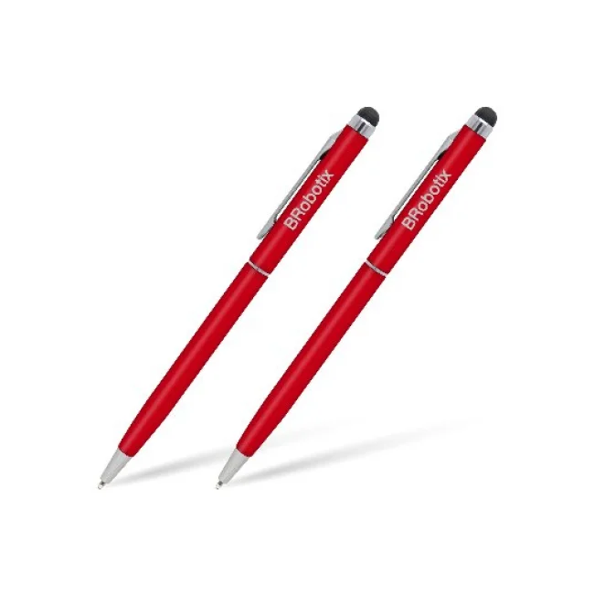 PLUMA STYLUS PARA TABLETA, DUO PACK, BROBOTIX, ROJA image 2