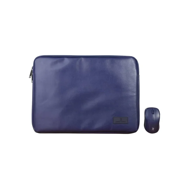 Kit de Mouse Inalámbrico + Funda para Laptop 15.6 pulgadas Cannoli Color: Azul | PERFECT CHOICE