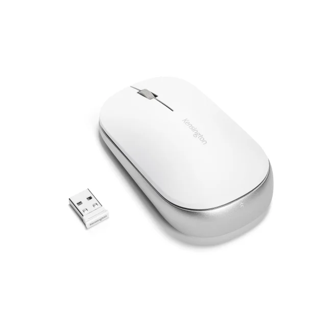 Kensington Mouse con conexión inalámbrica dual SureTrack™ (blanco) image 2
