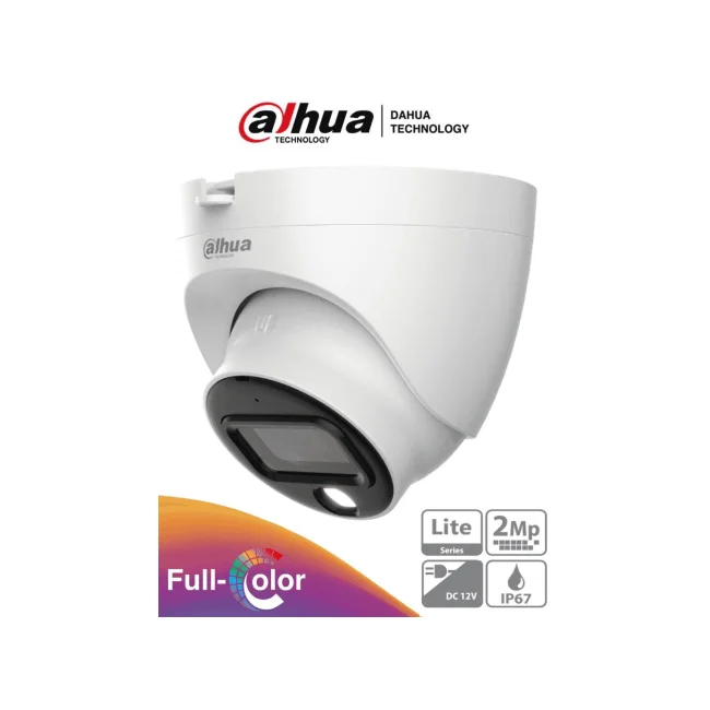 Dahua Technology Lite HAC-HDW1209TLQN-A-LED-0280B-S3 Torreta Cámara de seguridad CCTV Exterior 1920 x 1080 Pixeles Techo/pared/Tubo