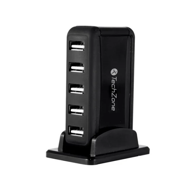 TechZone TZ17HUB01 nodo concentrador USB 2.0 480 Mbit/s image 2