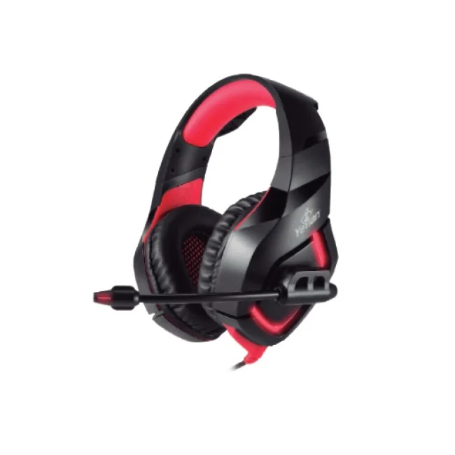 Yeyian YDW-33402 audífono y auriculare Auriculares Alámbrico Diadema Juego Negro, Rojo image 2