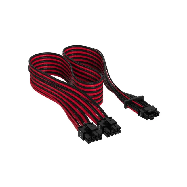 CABLES DE ALIMENTACION CORSAIR CON FUNDAS INDIVIDUALES PCIE GEN 5 12V 2X6 DE 600 W Y TYPE 4 ROJO NEGRO CP-8920334