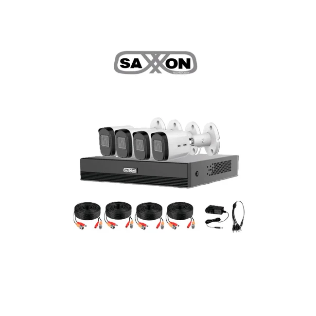 Kit de videovigilancia  SAXXON KIT/XVR1E04-I/4-B20M-