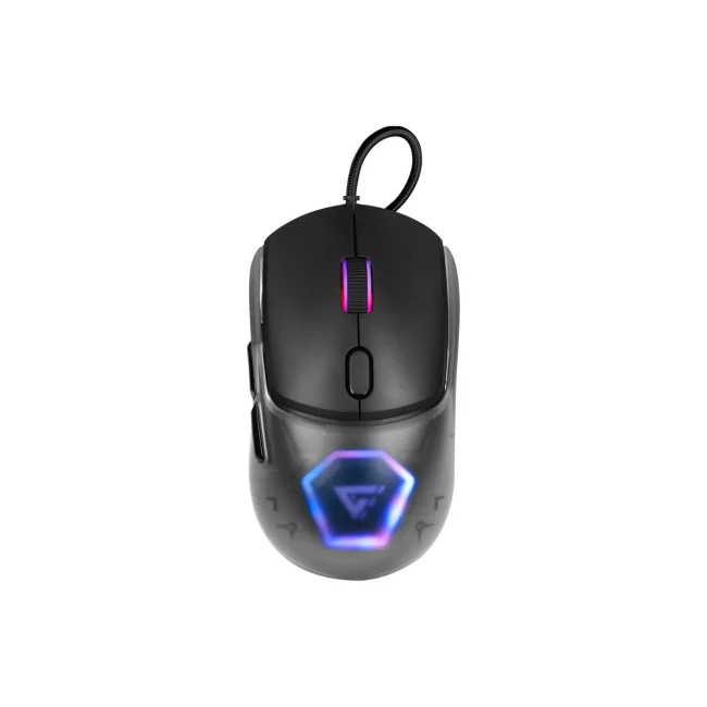 Game Factor MOG530-BK ratón Juego Ambidiestro USB tipo A 12000 DPI
