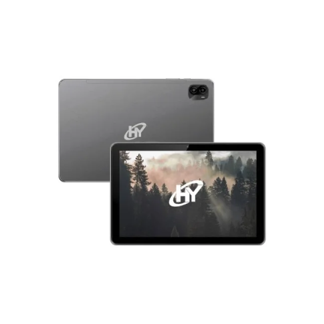 Tableta HYUNDAI Plus HT10WB4MSG02 10.1 pulgadas Android 16. 6GB/128GB.  Wi-Fi. Incluye Audífonos, Pluma Táctil. Gris Espacial
