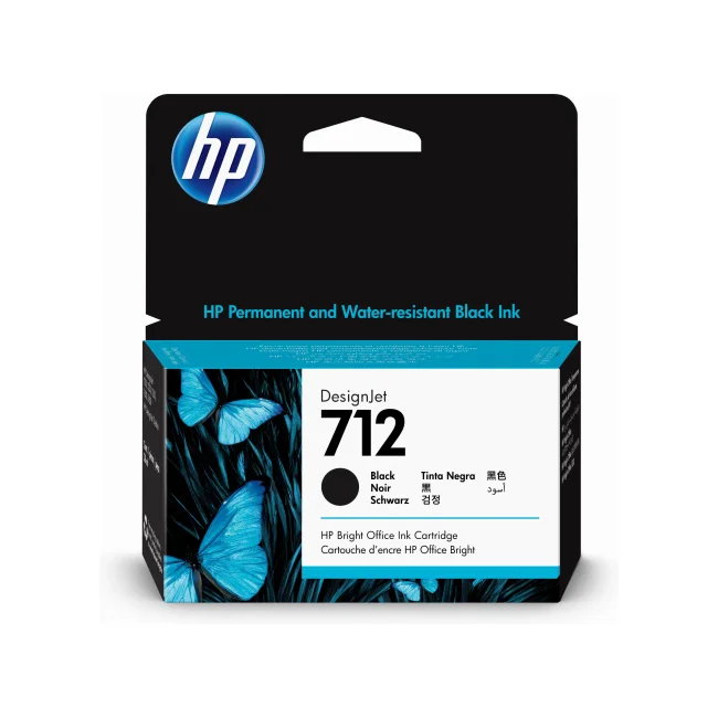 HP Cartucho de tinta DesignJet 712 de 38 ml, negro