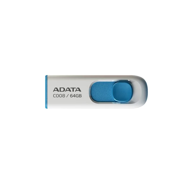 ADATA 64GB C008 unidad flash USB USB tipo A 2.0 Azul, Blanco