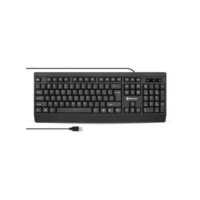 TECLADO AL&Aacute;MBRICO USB ANTIDERRAMES, ULTRASILENCIOSO NEGRO