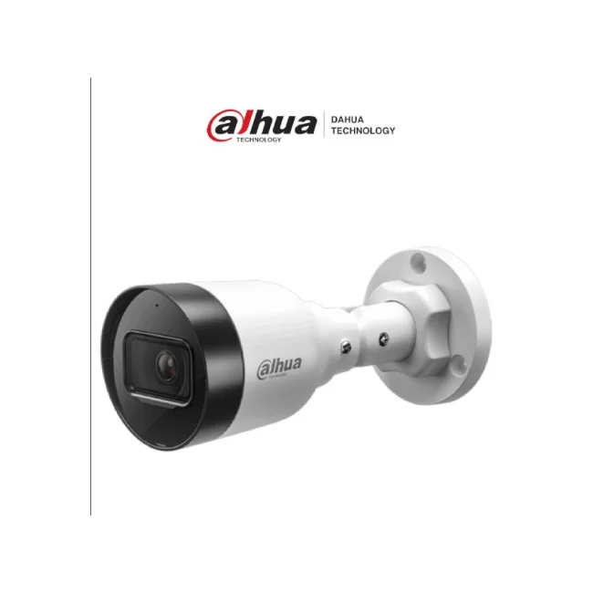 Cámara DAHUA IPC-HFW1431S1-A-S6, cámara IP Bullet de 4MP cuenta con micrófono integrado, 102° de visión, H.265, lente de 2.8mm,poe