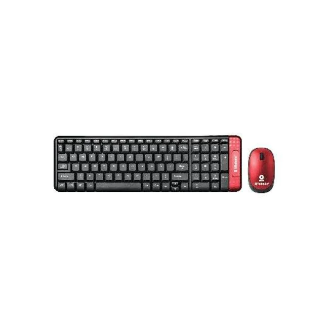 BRobotix 6000632 teclado Ratón incluido RF inalámbrico QWERTY Español Rojo