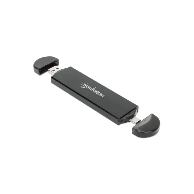 Manhattan Gabinete USB a SDD M.2 NVMe y SATA