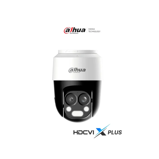 DAHUA HAC-PT1200B-IL-A-E2Z - Cámara PT Dual de 2 Megapíxeles/ HDCVI X PLUS/ 6x Zoom Hibrido 2 Lentes/ Lentes de 2.8mm y 6mm/ Angulo de 109 y 47.2 mm/ Iluminador Dual Inteligente 50 Mts/ Micrófono Integrado/ Super Adapt/ IP66/