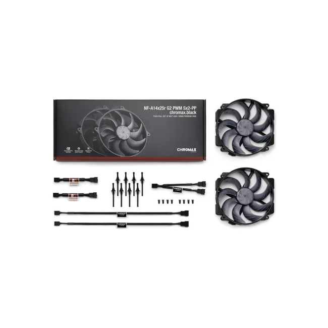 NOCTUA VENTILADOR NF-A14x25r G2 PWM Sx2-PP CH.BK image 4