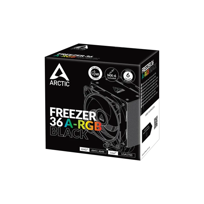 ARCTIC Freezer 36 A-RGB Procesador Enfriador de aire 12 cm Negro 1 pieza(s) image 5