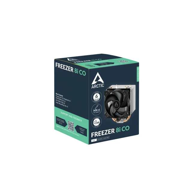ARCTIC Freezer 8i CO Procesador Enfriador de aire 10 cm Aluminio, Negro image 4