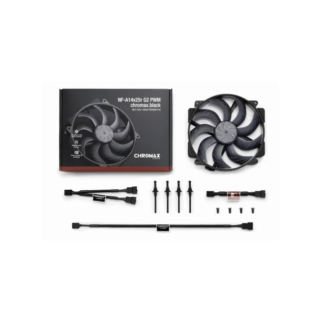 NOCTUA VENTILADOR NF-A14x25r G2 PWM CH.BK image 4