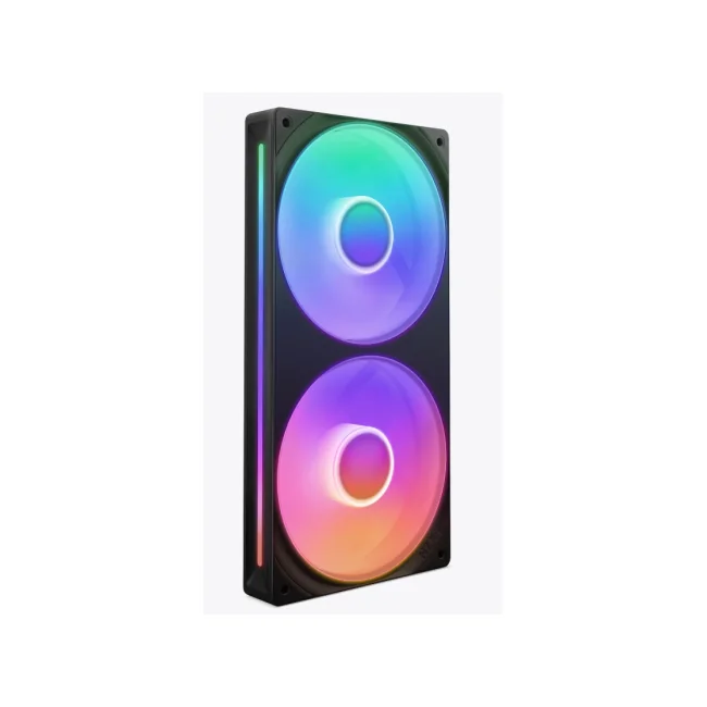 KIT 2 VENTILADORES NZXT U240 UNIBODY RGB BLACK 240MM SINGLE FRAME