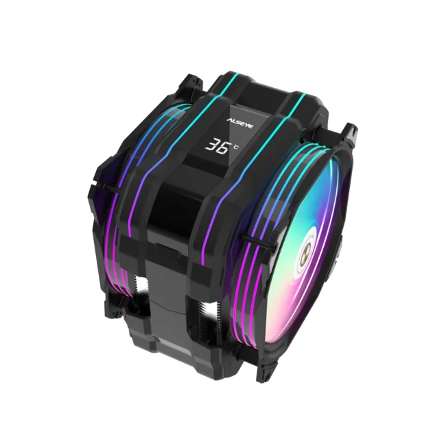 DISIPADOR CPU ALSEYE M120D PLUS-W II 700-1900RPM ARGB 145*105*160MM BLACK
