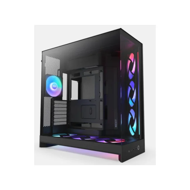 GABINETE NZXT H9 FLOW 2 RGB BLACK, ATX2.5X6,3.5X2, 2USB 3.2 TIPO A, USB3.2 TIPO C