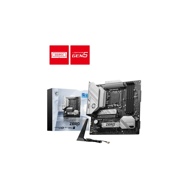 MSI B760M PROJECT ZERO placa base Intel B760 LGA 1700 Micro ATX image 2