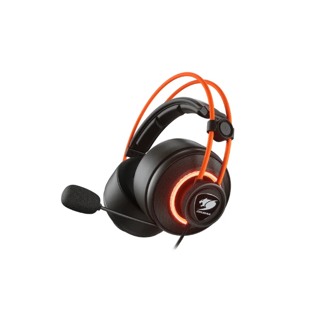 COUGAR 3H700U50C.0004 audífono y auriculare Auriculares Alámbrico Diadema Juego Negro, Naranja