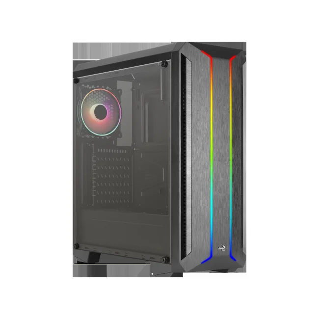 GABINETE AEROCOOL SKYLINE A V2 NEGRO, ARGB, ATX