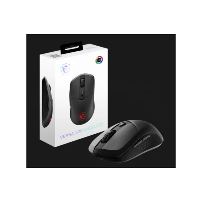 MSI VERSA 300 ratón Juego Diestro RF Wireless + Bluetooth + USB Type-C Óptico 8000 DPI