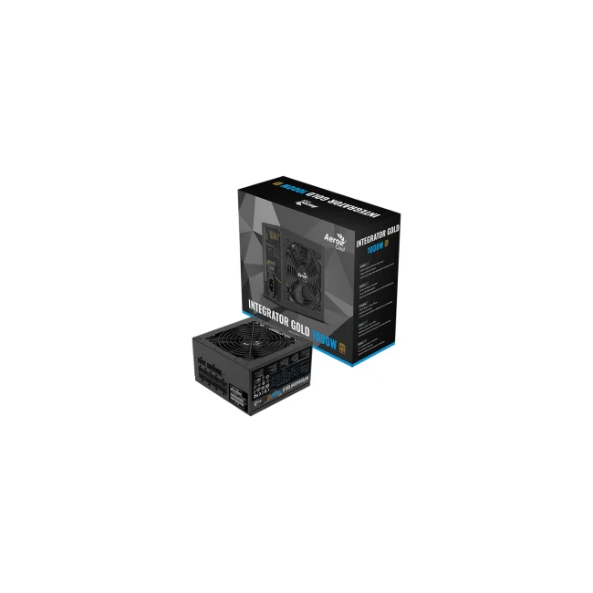 Aerocool Integrator Gold 1000W unidad de fuente de alimentación 20+4 pin ATX ATX Negro