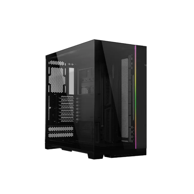 GABINETE LIAN LI 011 DYNAMIC EVO XL RGB BLACK  CRIST TEMP EATX