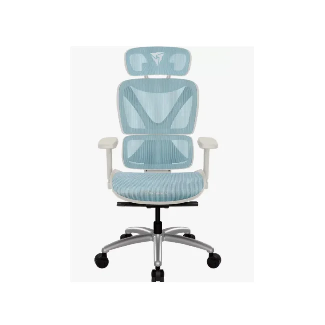SILLA THUNDER X3 XTC  CHROMA  MALLA TRANSPIRABLE, CUERO PU 150KG WHITE / BLUE
