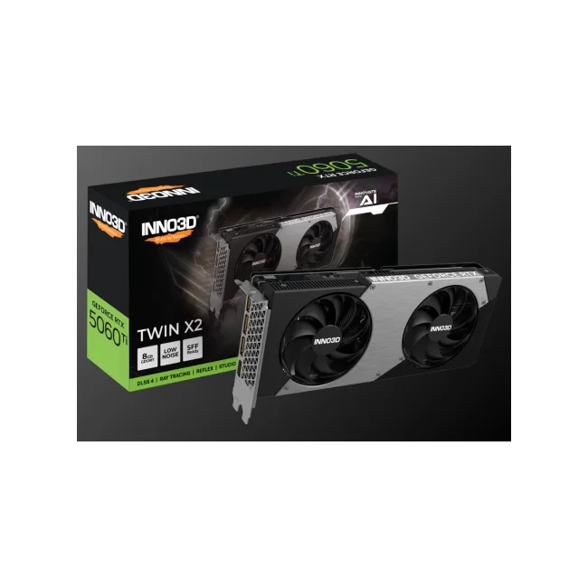 TARJETA DE VIDEO INNO3D NVIDIA GEFORCE RTX 5060TI TWIN X2 8GB GDDR7 128BITS PCIe 5.0