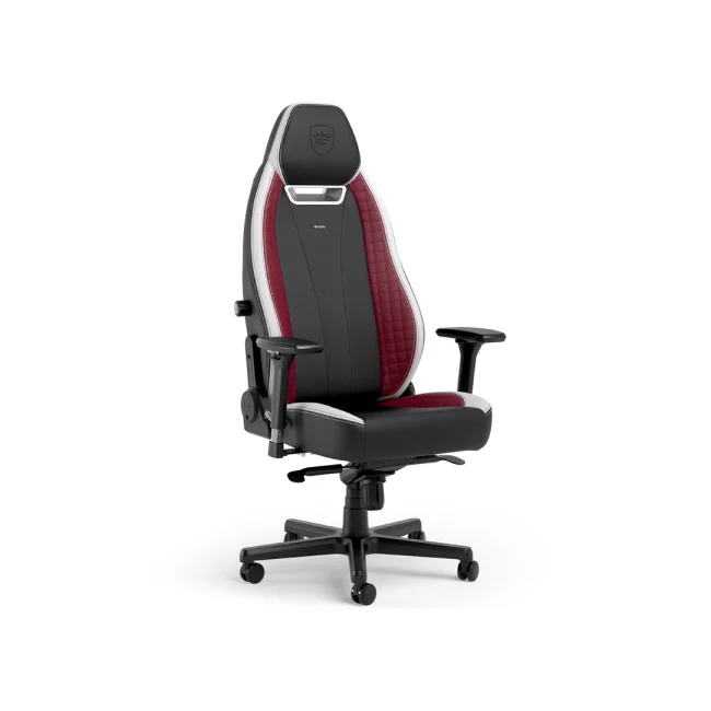 SILLA NOBLECHAIRS LEGEND BLACK/ WHITE/ RED CUERO SINTETICO 150KG
