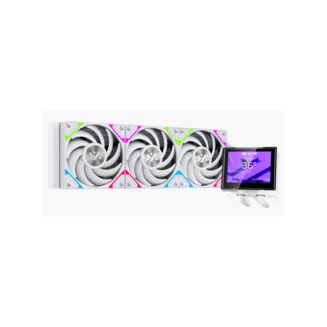 ENFRIAMIENTO LIQUIDO XYZ HYDROVIEW AIO 360MM ARGB 2500RPM PANTALLA DIGITAL WHITE