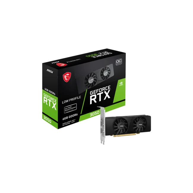MSI GEFORCE RTX 3050 LP 6G OC tarjeta gráfica NVIDIA 6 GB GDDR6 image 2