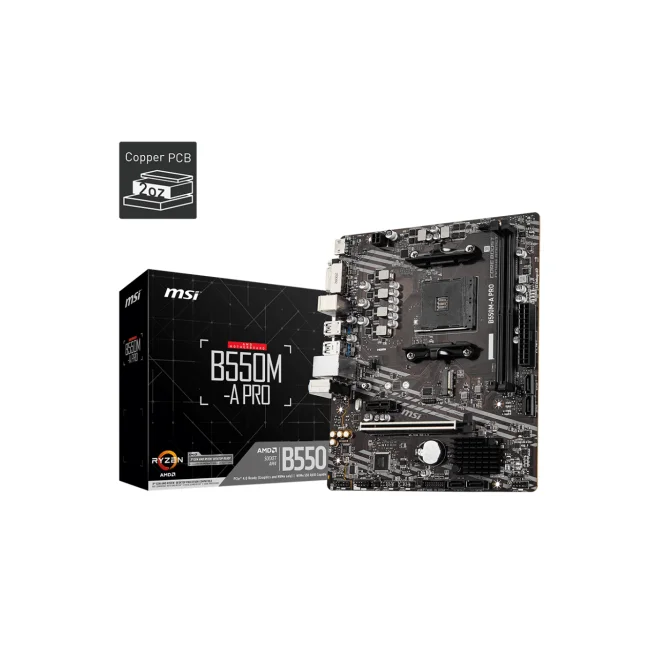 MSI B550M-A PRO placa base AMD B550 Enchufe AM4 Micro ATX image 2