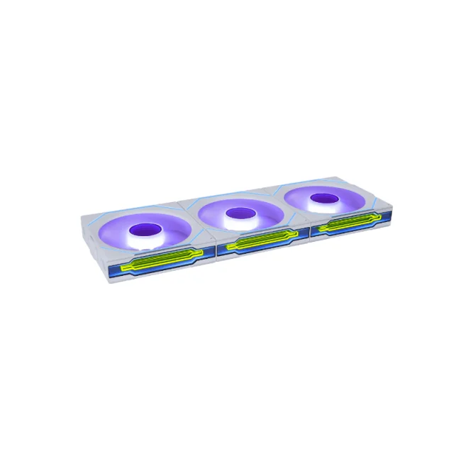 KIT 3 VENTILADORES LIAN LI SL INFINTY WHITE RGB WIRELESS 120MM