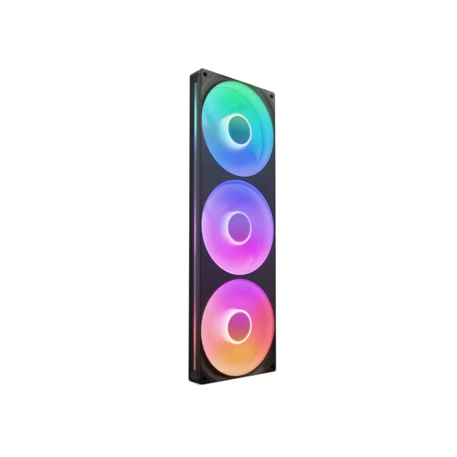 UNIBODY 3 VENTILADORES NZXT F420 RGB CORE 420MM NEGRO SINGLE FRAME
