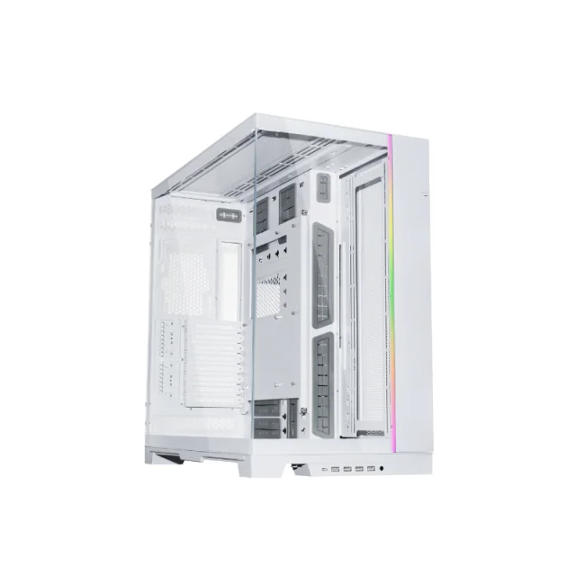 GABINETE LIAN LI 011 DYNAMIC EVO XL RGB WHITE CRIST TEMP EATX