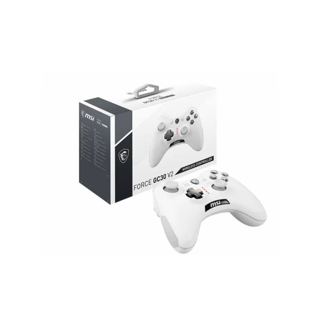 MSI FORCE GC30 V2 WHITE control de juego Blanco USB 2.0 Gamepad Analógico/Digital Android, PC
