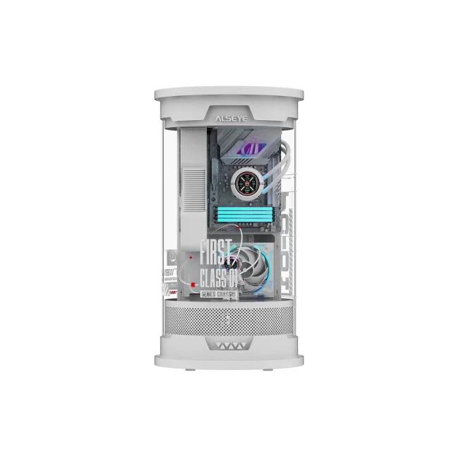 GABINETE ALSEYE  FC01-W  PANEL DE ACRILICO MICRO ATX ITX 354x354x655MM  WHITE