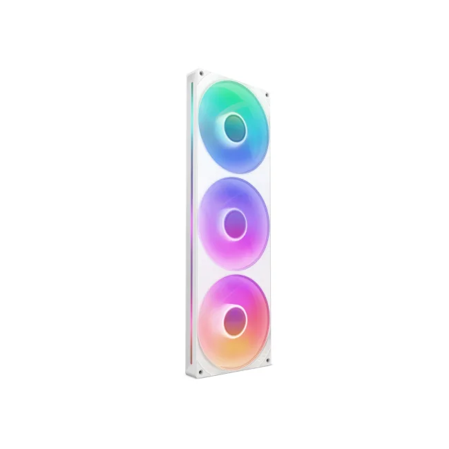 UNIBODY 3 VENTILADORES NZXT F420 RGB CORE 420MM BLANCO SINGLE FRAME