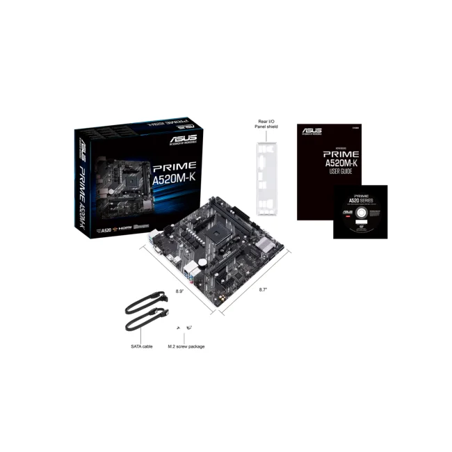 ASUS PRIME A520M-K AMD A520 Enchufe AM4 Micro ATX