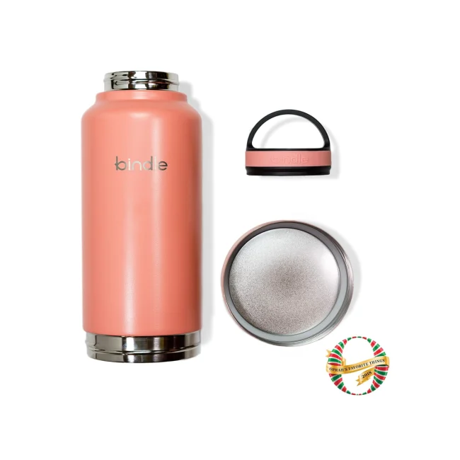 TERMO ACERO INOXIDABLE BINDLE 24OZ/709ML 24Hrs FRIO / 12Hrs CALIENTE COLOR CORAL