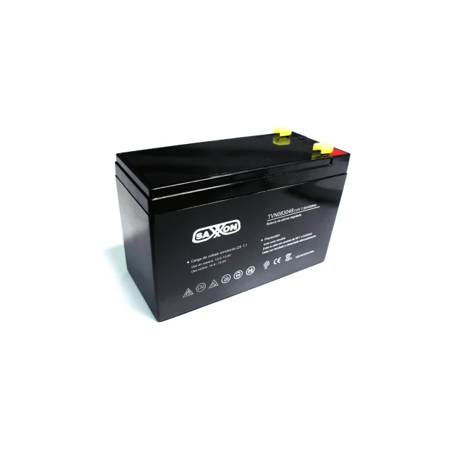 SAXXON CBAT7AH - Bateria de respaldo de 12 volts libre de mantenimiento y facil instalacion / 7 AH/ compatible DSC/ CCTV/ Acceso