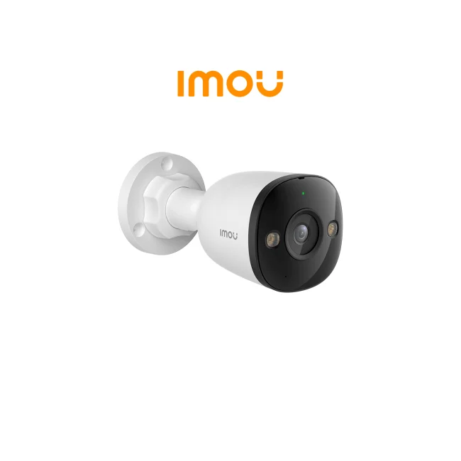 IMOU PS3D 5MP - Cámara Bullet IP de 5 Megapixeles/ Lente Fija 2.8mm/ Smart Color/ Iluminación 25 Mts IR/ Detección de Personas y Vehículos/ Audio Bidireccional/ Soporta MicroSD 512GB/ AOR mode/ Disuasión Activa /PoE/ IP67/ H.265