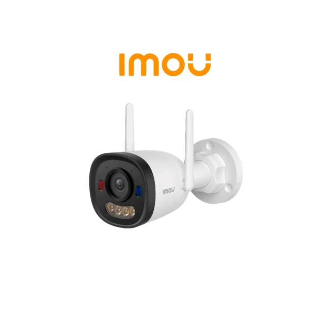 IMOU IPC-K3DN-5V0W - Cámara Bullet 2E Pro 5MP (IPC-K3DN-5V0W) / Cámara IP Bullet WiFi6, micrófono integrado, 2.8mm, Full Color, disuasión Activa, H.265, detección de humanos y Vehiculos, AOR Mode, IR 25m, 512 GB microSD,IP67.