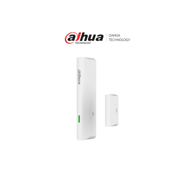 DAHUA DHI-ARD333-W2(S) - Contacto Magnético Inalámbrico Interior, 1 Entrada de Contacto Seco, Led Indicador, Alarma de Batería Baja, App DMSS, Frecuencia 433 MHz, Tecnología: AirShield, Compatible con HUB 1.0 y HUB 2.0